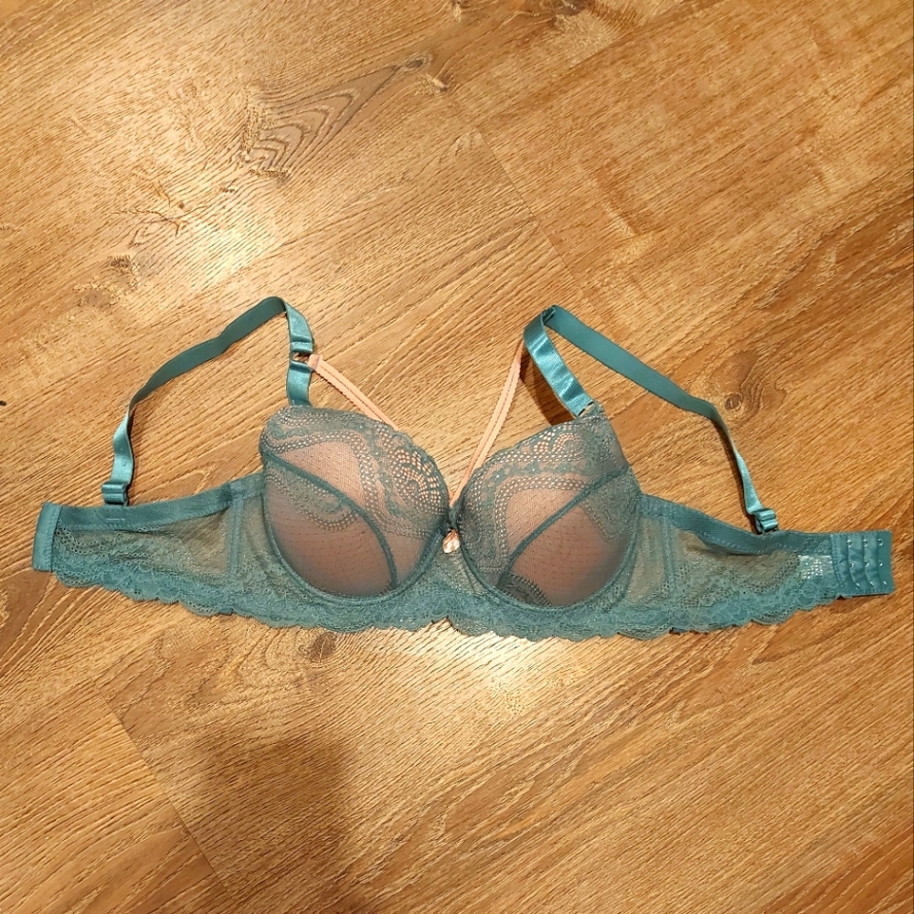 Sage Green Strappy Bra 34DD
